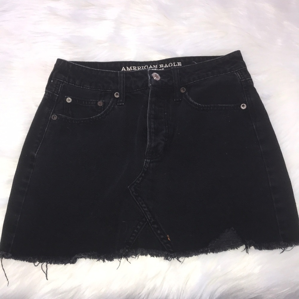 Black Jean Skirt😜